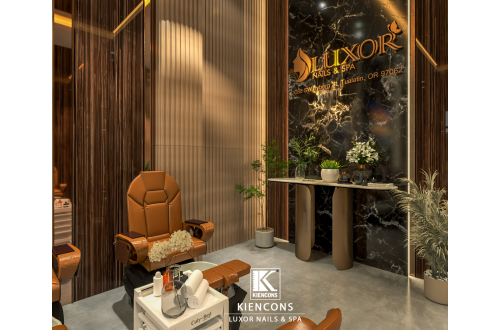 Luxor Nails & Spa Tác phẩm thiết kế 3D nội thất thứ 2 tại Hoa Kỳ