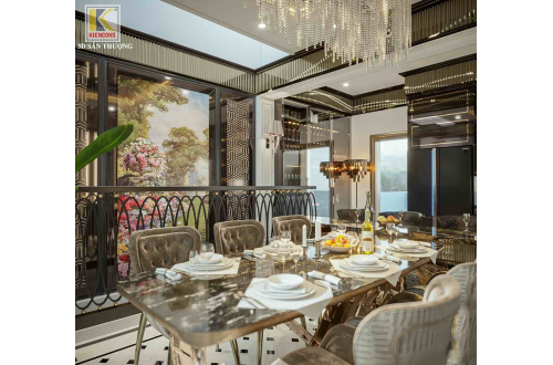 Villa luxury với phong cách Indochine tại Hà Nội